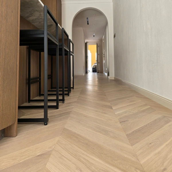 Semi Solid Flooring in Hallway