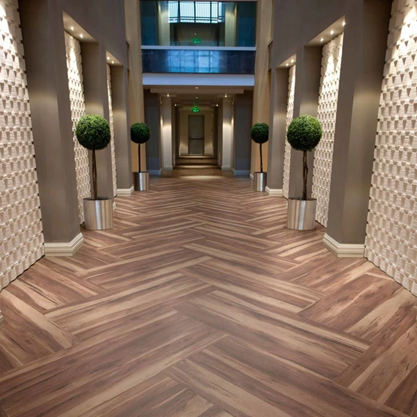 Semi Solid Flooring in Hotel