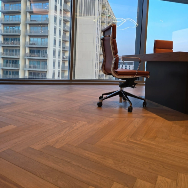Semi Solid Flooring in Office