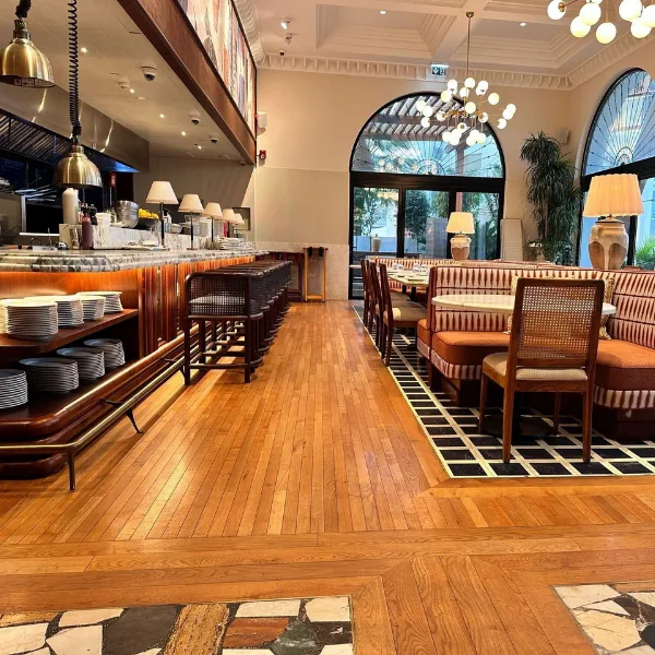 Semi Solid Flooring in Restaurants