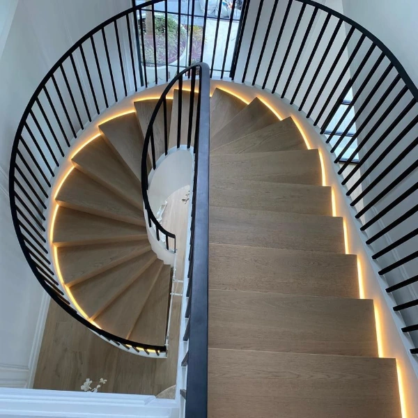 Semi Solid Flooring in Stair