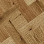 light-brown semi-solid flooring featuring a heavy charred-grain texture