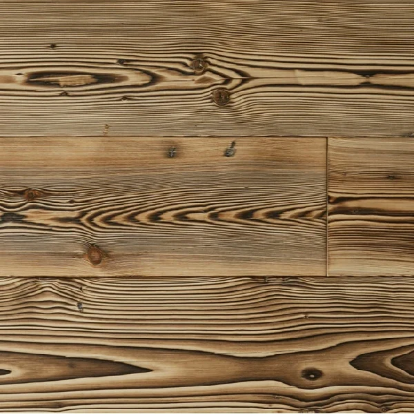 light brown semi-solid flooring featuring a high-contrast charred wood grain