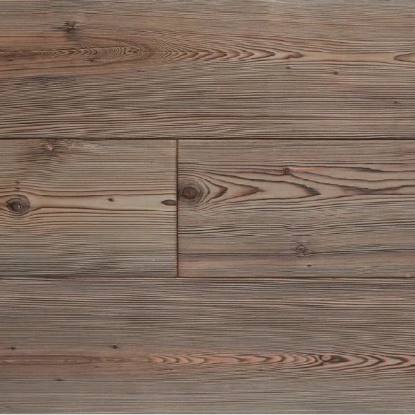 light-toned semi-solid wood planks with a prominent, dark-burnt grain texture